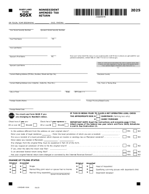 Maryland Nonresident Form 2025