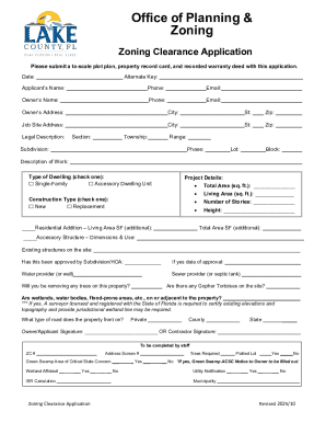 Zoning Clearance Application