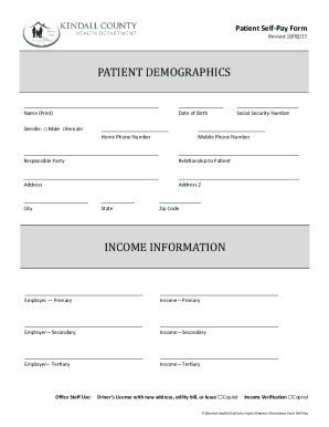 Patient Self-Pay Form