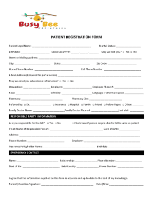 Patient Registration Form