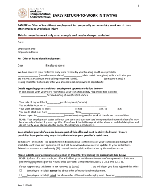 New Mexico Transitional Employment Offer