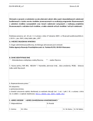 Poland Payment Deferral Request Form