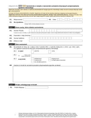 Matura Exam Complaint Form