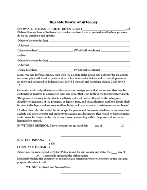 Durable Power of Attorney