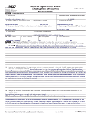 Form 8937 Report