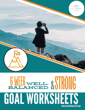 Well-Balanced Goal Worksheet