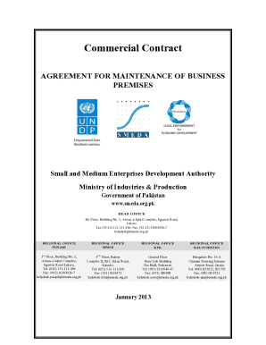 Commercial Maintenance Agreement