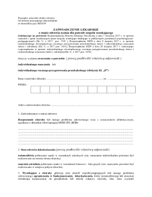 Medical Certificate for Student Education Needs