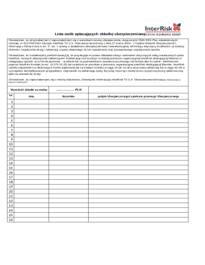 Insurance Premium Payment Declaration