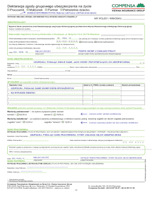 Group Life Insurance Consent Form