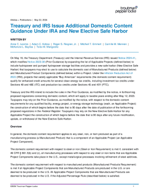 IRS Domestic Content Guidance Notice 2024-41