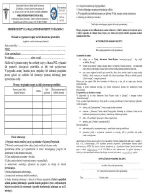 Polish Chronic Medication Prescription Request Form