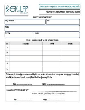 Prescription Request Form