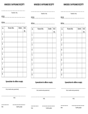 Prescription Request Form