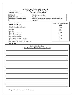 Weekly Home Study Package