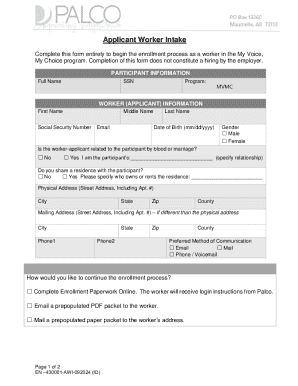 Community Support Worker Employment Packet