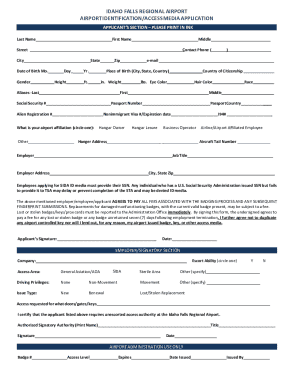 Idaho Falls Regional Airport Access Media Application