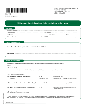 Pension Fund Advance Request Form