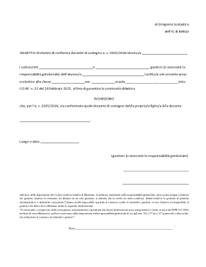 Request for Confirmation of Special Education Teacher