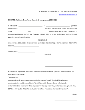 Request for Confirmation of Special Education Teacher