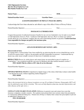 HIPAA Privacy Policy Acknowledgment Form