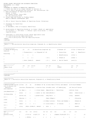 SEC Form 4 Statement of Changes in Beneficial Ownership