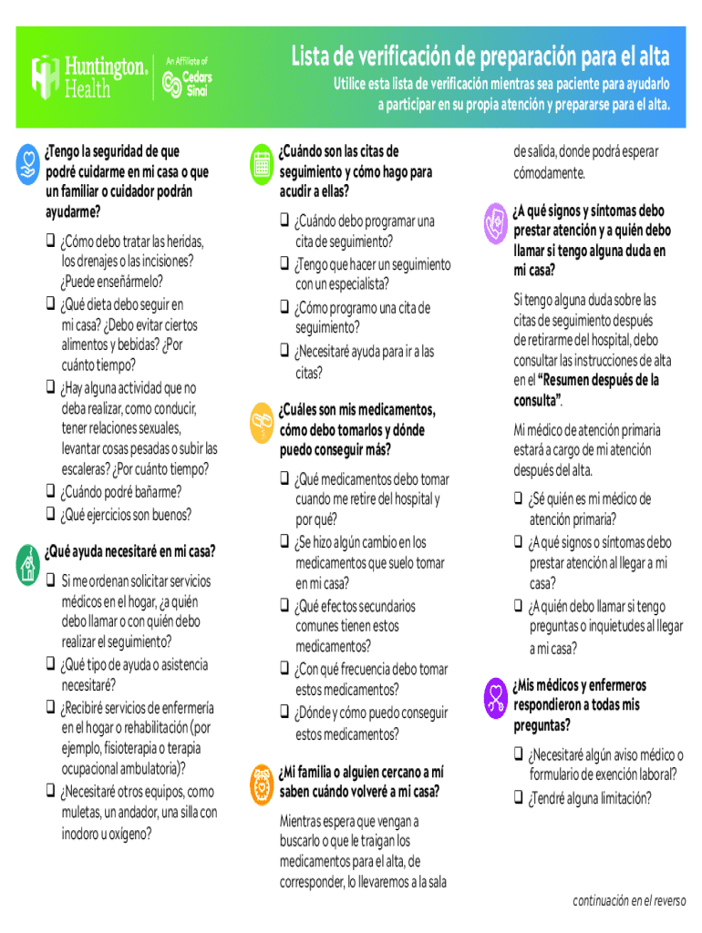 Rellenable en línea Su lista de verificacin para la planificacin del ...