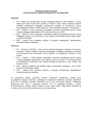 Poland Property Tax Information Form IN-1