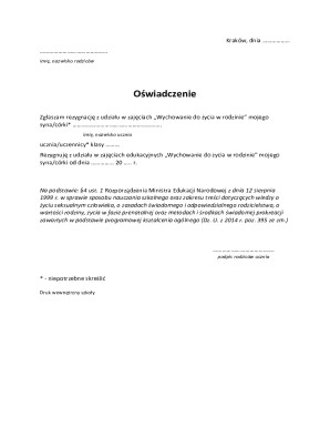 Parental Consent Waiver