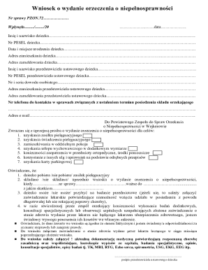 Disability Determination Application