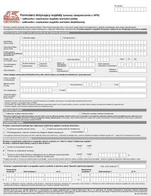 Generali Insurance Payout Form