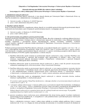 RODO Information Clause for Parents