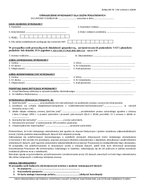 Tax Declaration for Contractor