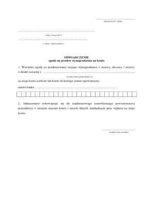 Employee Bank Account Authorization Form