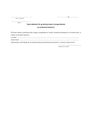 Employee Bank Account Authorization Form
