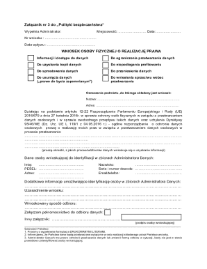 GDPR Data Subject Request Form