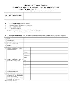 Polish School Grant Application Form
