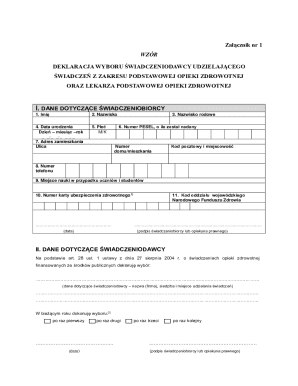 Poland Healthcare Provider Selection Form