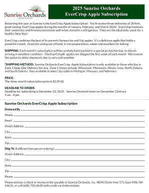 Sunrise Orchards EverCrisp Apple Subscription