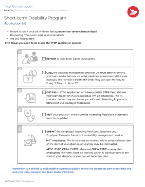Canada Post Short-term Disability Program Application