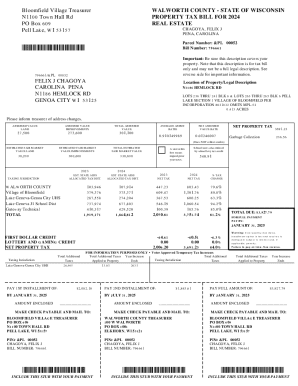 Wisconsin Property Tax Bill
