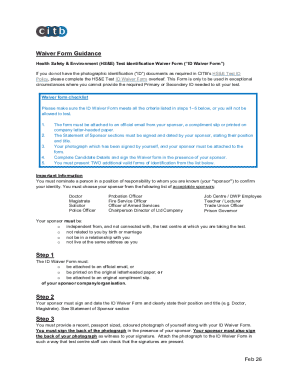 CITB Accepted Form of ID for CSCS Touch Screen Test