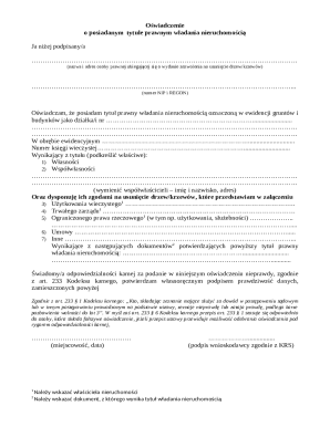 Legal Declaration of Property Ownership for Tree Removal