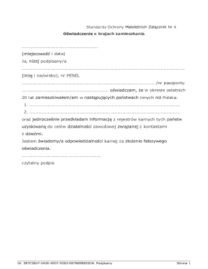 Standardy Ochrony Nr 4