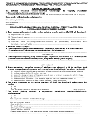 Family Benefits Declaration Form