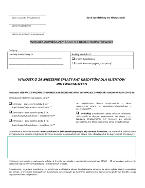 Loan Payment Suspension Request