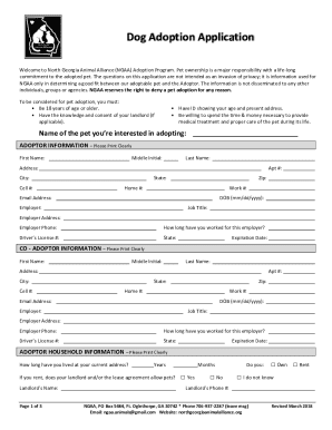 Dog Adoption Application