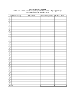 Polish Agricultural Fuel Tax Refund Form