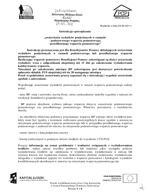 Poland Bridge Support Expense Report