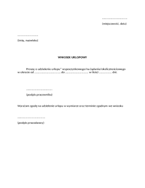 Vacation Request Form